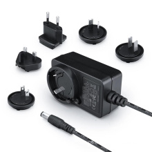 Adaptateur de puissance de fiche 12V2A interchangeable avec ETL FCC